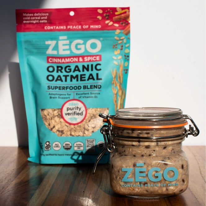 ZEGO Organic Oatmeal Superfood Blend: Cinnamon & Spice