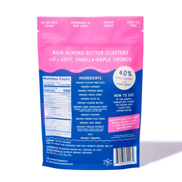 Organic Almond Butter Chocolate Granola
