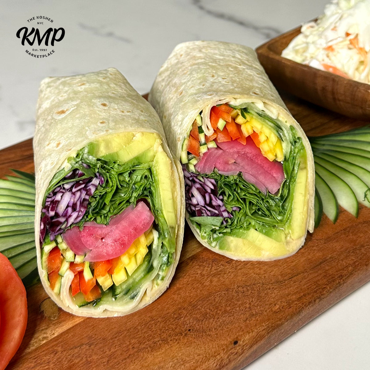 Rainbow Crunch Veggie Wrap