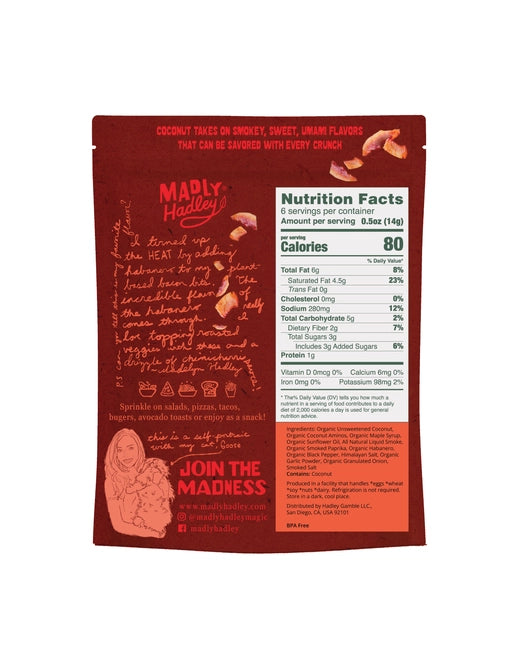 Madly Hadley Flaming Habanero Plant-Based Bacon Bits
