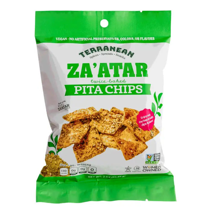 Terranean Za'atar Twice-Baked Pita Chips