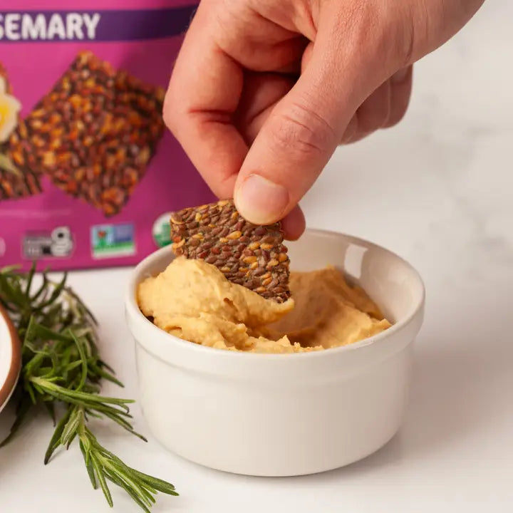 Flackers Organic Flax Seed Crackers, Rosemary
