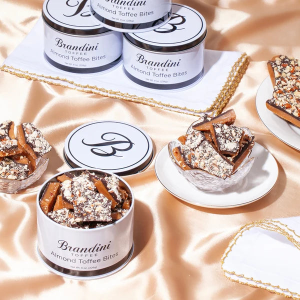 Brandini Toffee Tin Almond Toffee Bites
