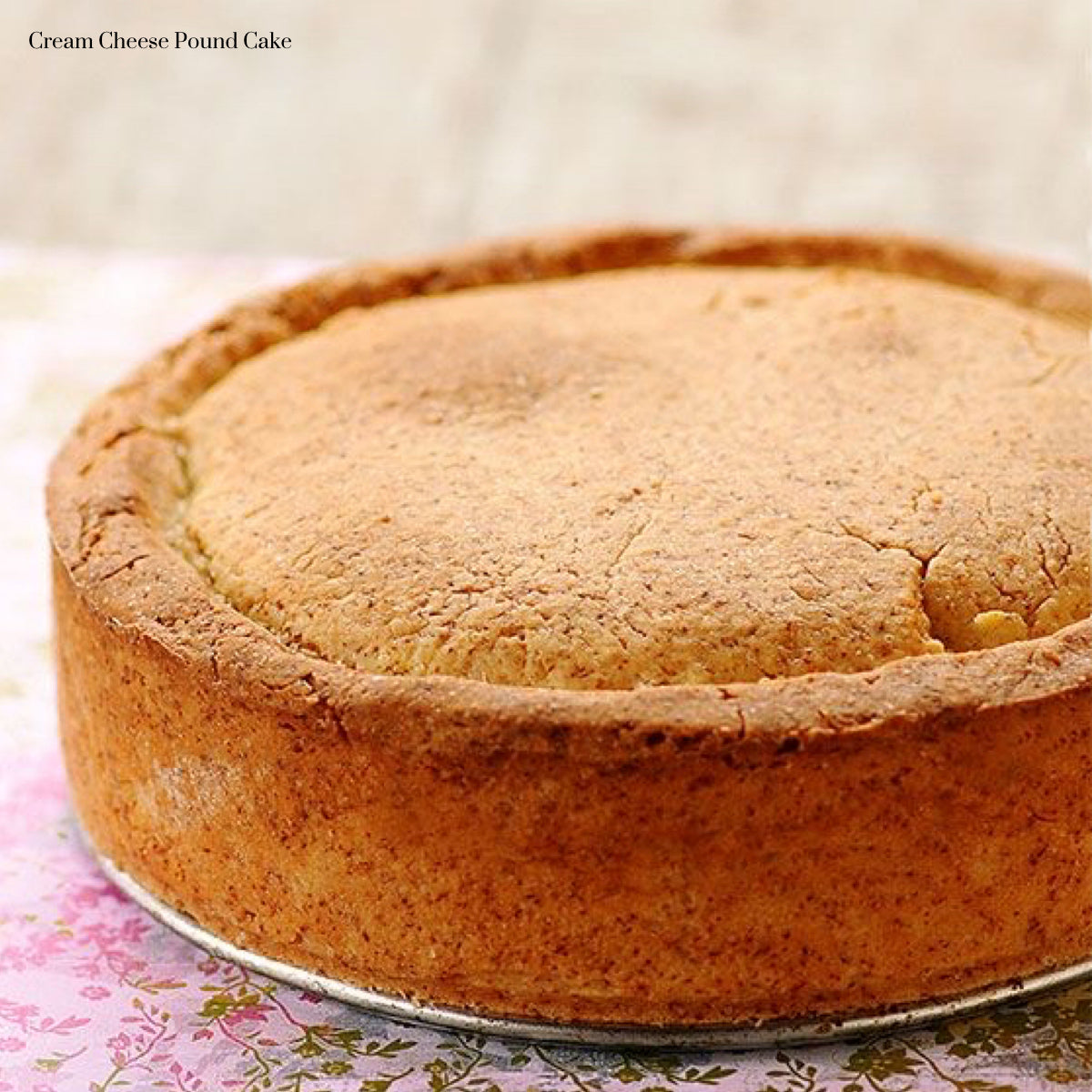 Butterflake Cream Cheese Pound Cake