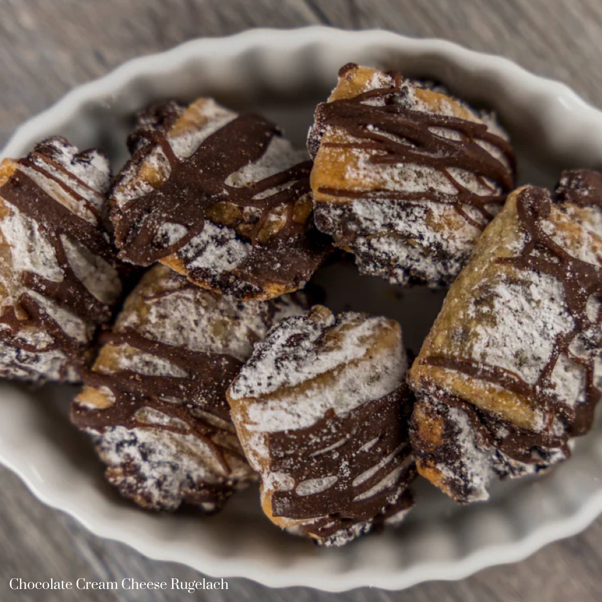 Butterflake Chocolate Cream Cheese Rugelach