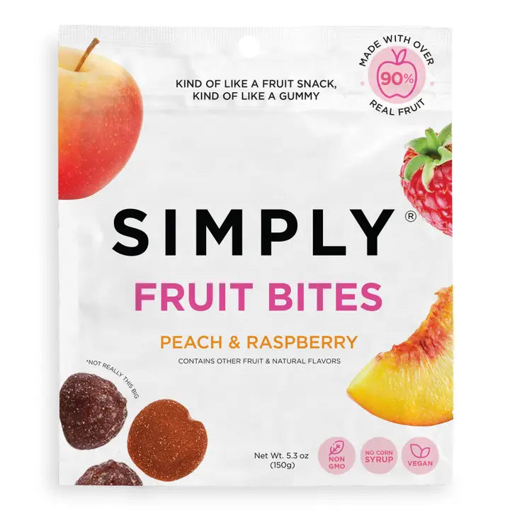 SIMPLY Fruit Bites - Peach Raspberry
