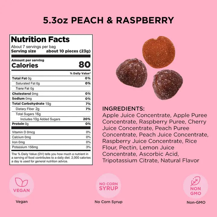 SIMPLY Fruit Bites - Peach Raspberry
