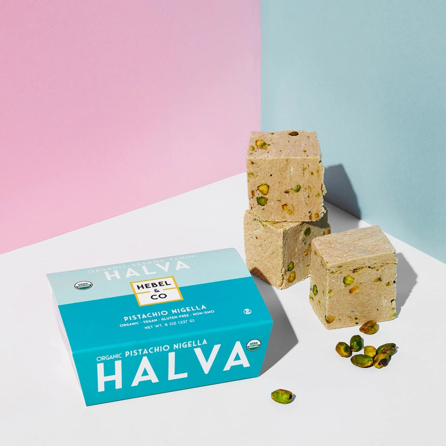 Hebel & Co. Pistachio Nigella Organic Sesame Tahini Halva
