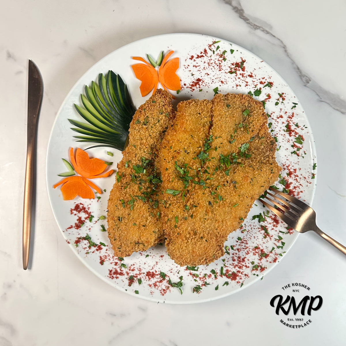 Garlic & Panko-Crusted Boneless Turkey Cutlets