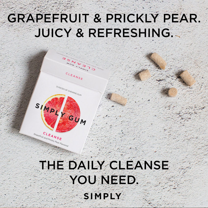 SIMPLY Cleanse Chewing Gum- Natural + Plastic-Free