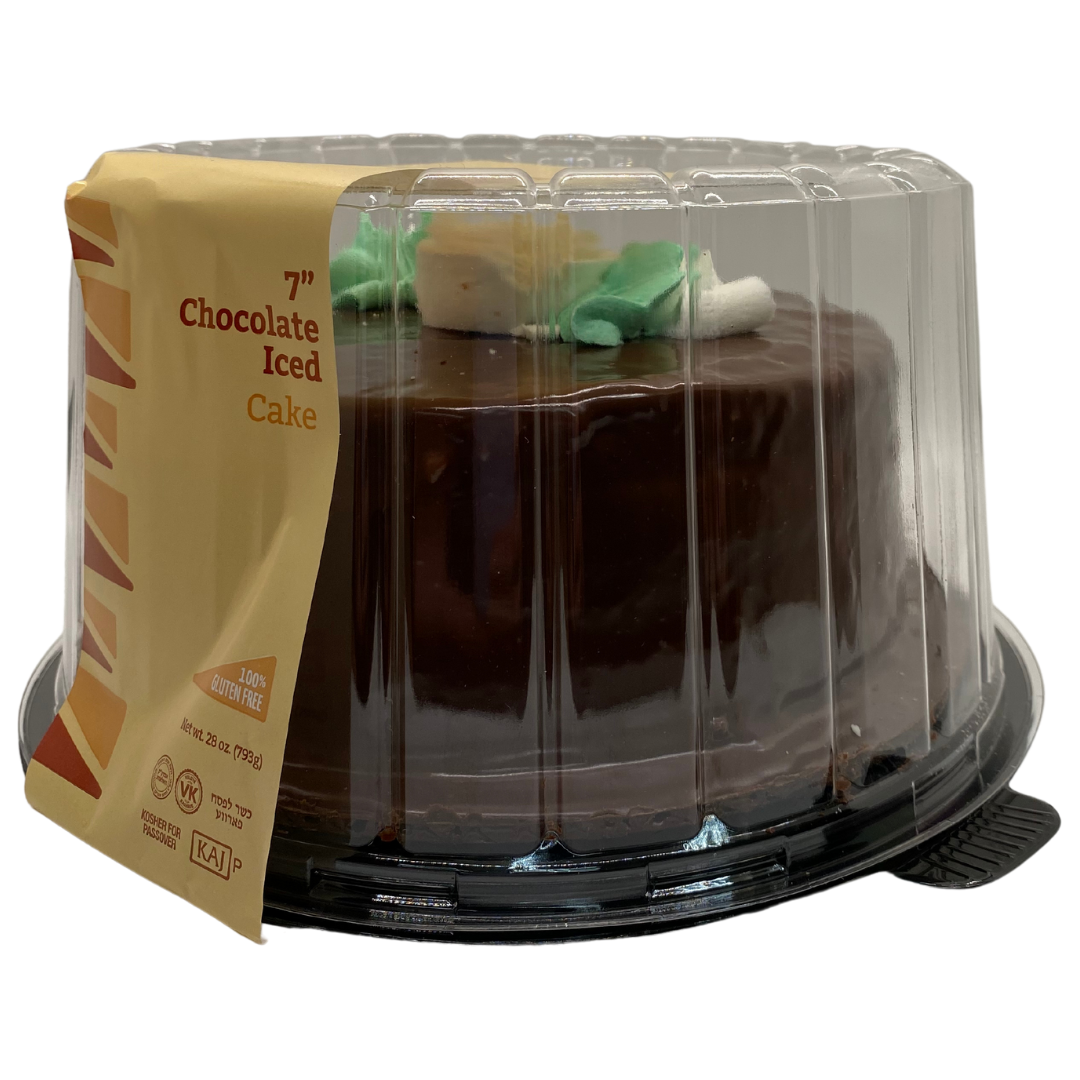 Kosher for Passover Zemer 7" Chocolate Iced Cake The KMP The Kosher