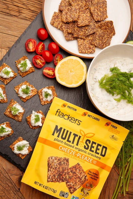 Flackers Multi Seed Crackers, Cheeze-Pleaze