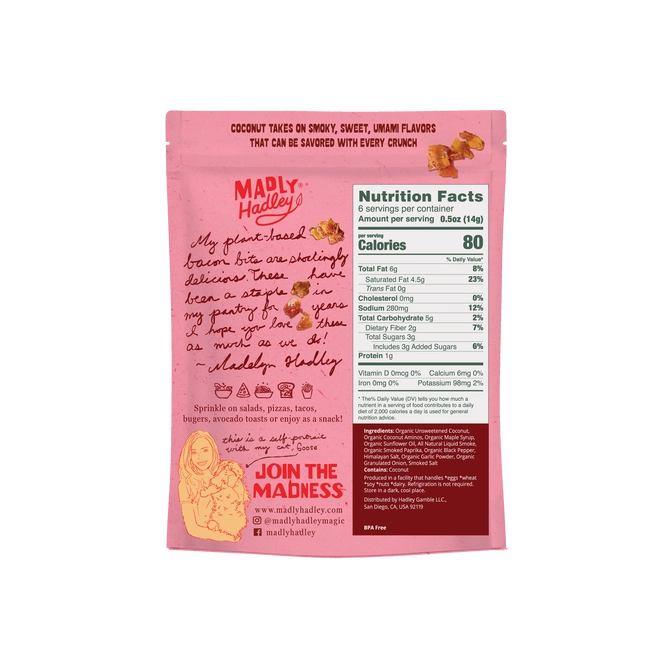Madly Hadley Original Plant-Based Bacon Bits