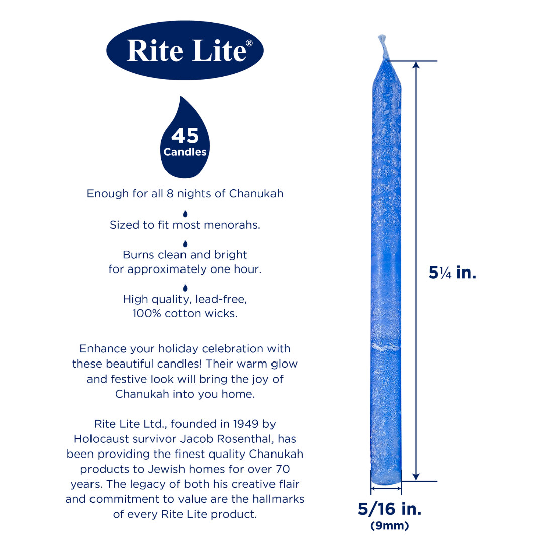 Rite Lite Frosted Multicolor Chanukah Candles