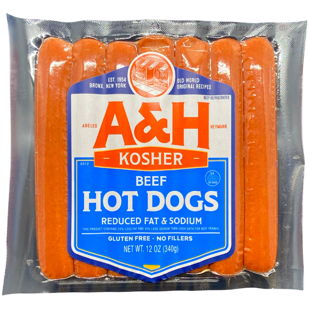 A&H Reduced Fat & Sodium Beef Hot Dogs