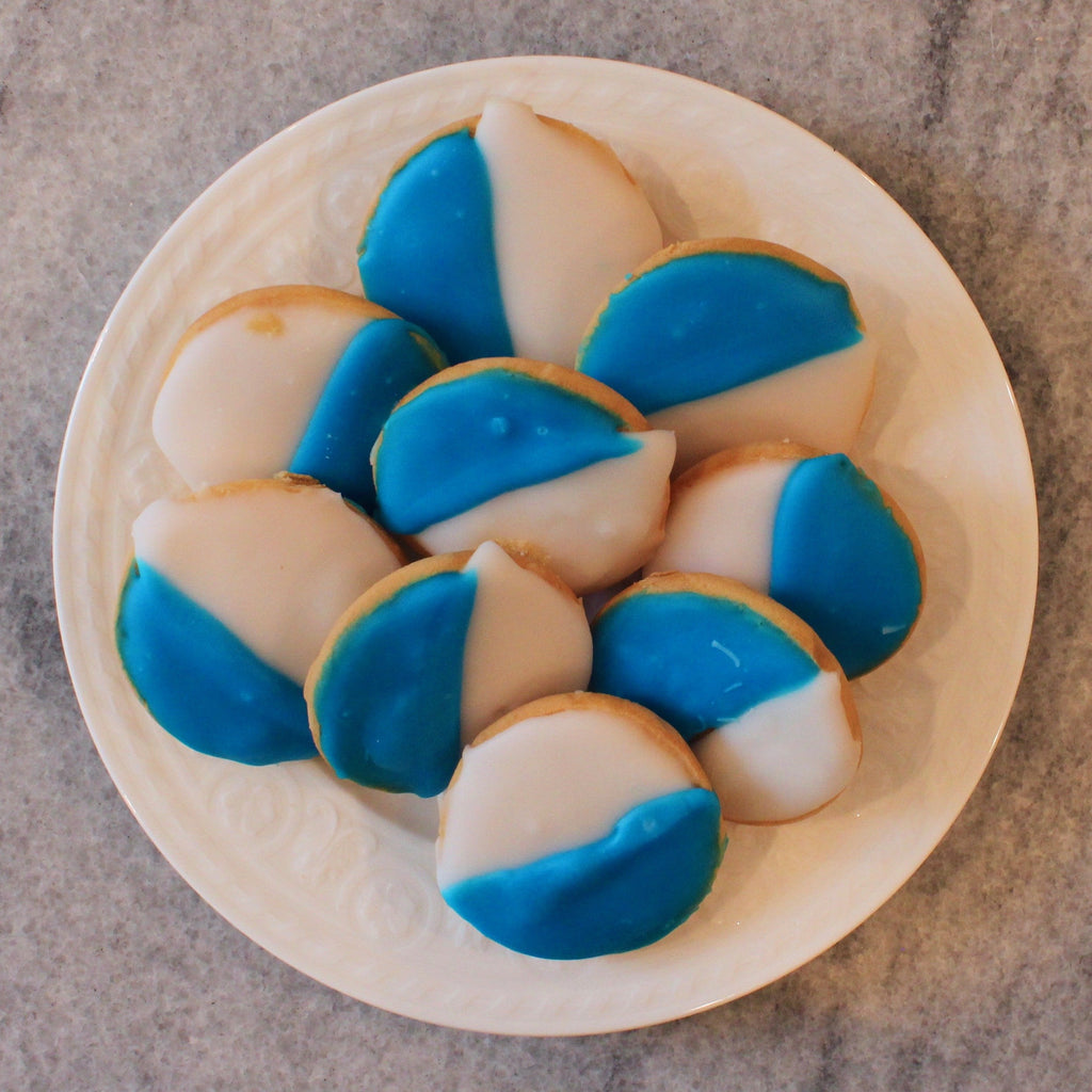 Blue & White Cookies