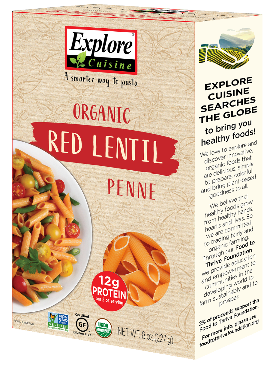 Explore Cuisine Organic Red Lentil Penne