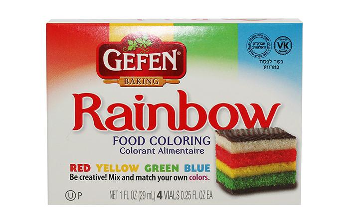 Gefen Rainbow Food Coloring
