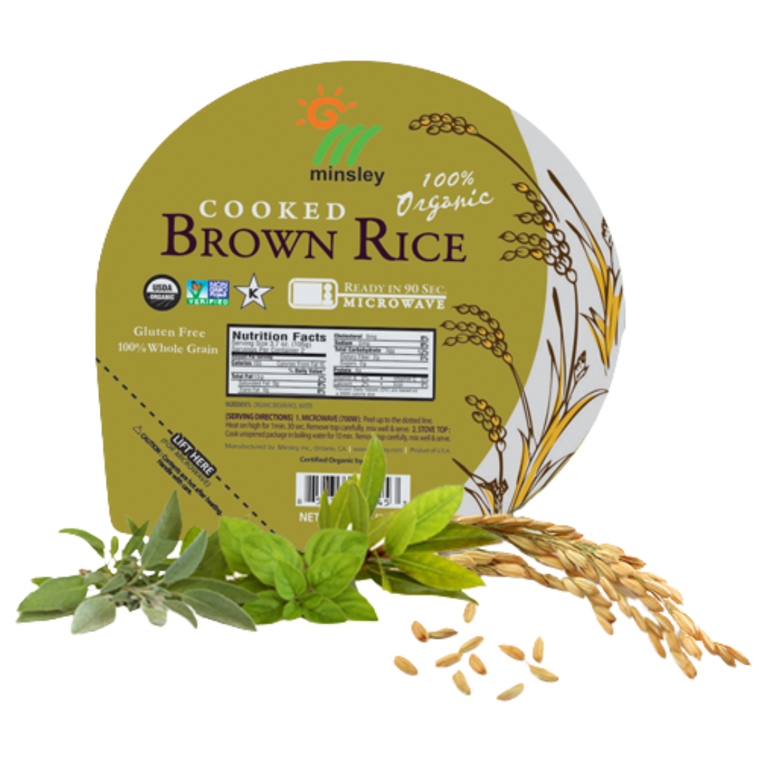 Minsley Cooked Organic Brown Rice