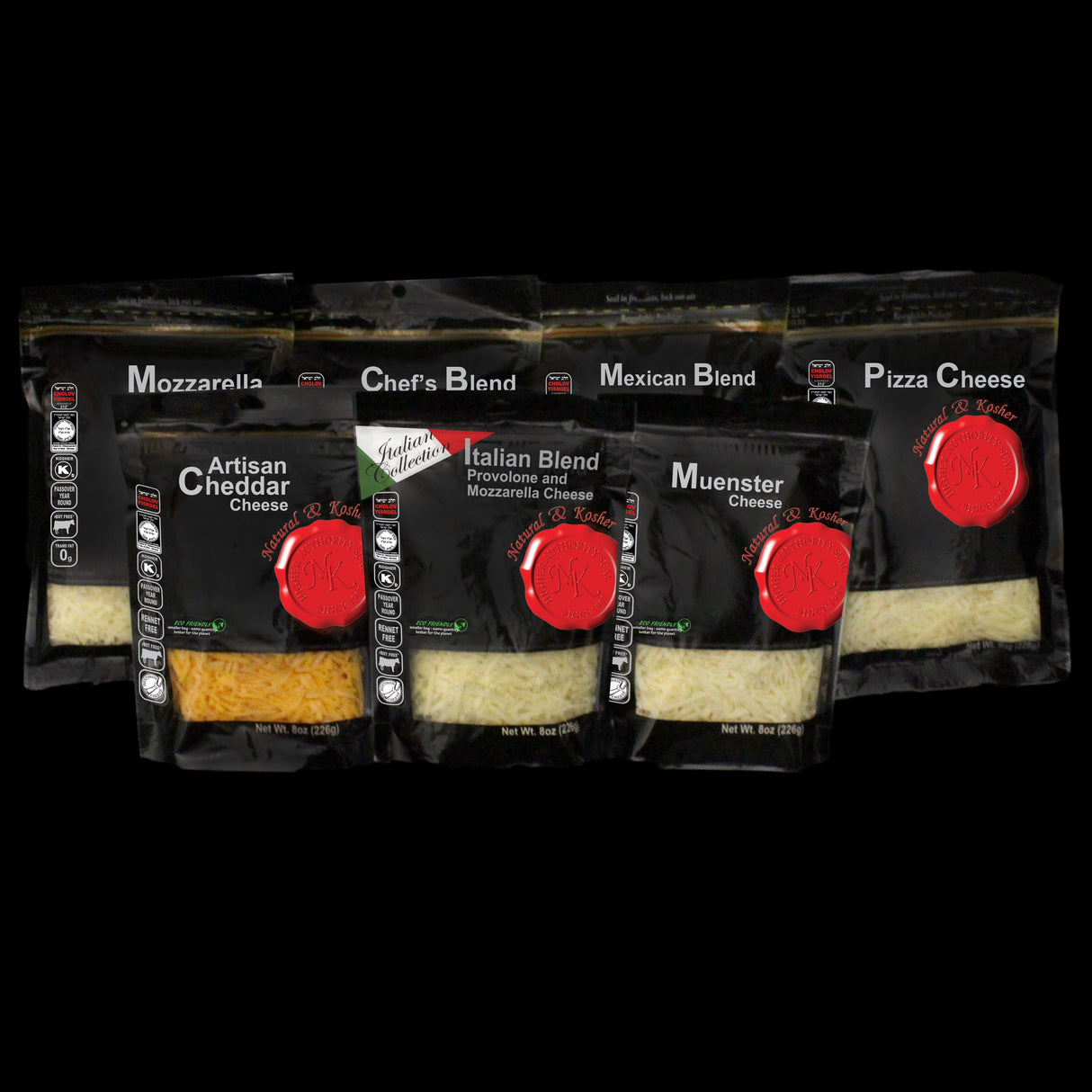 Natural & Kosher Shredded Pizza Cheese