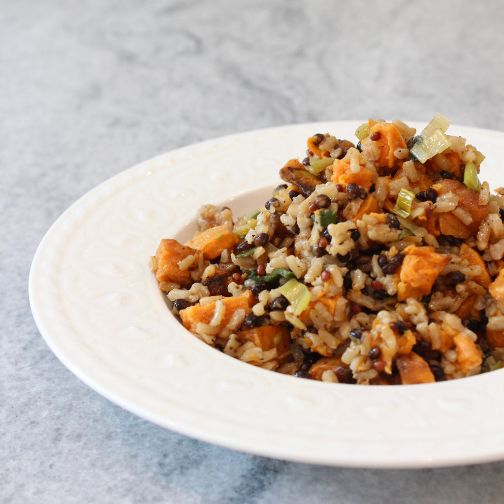 Brown Rice with Black Barley & Butternut Squash