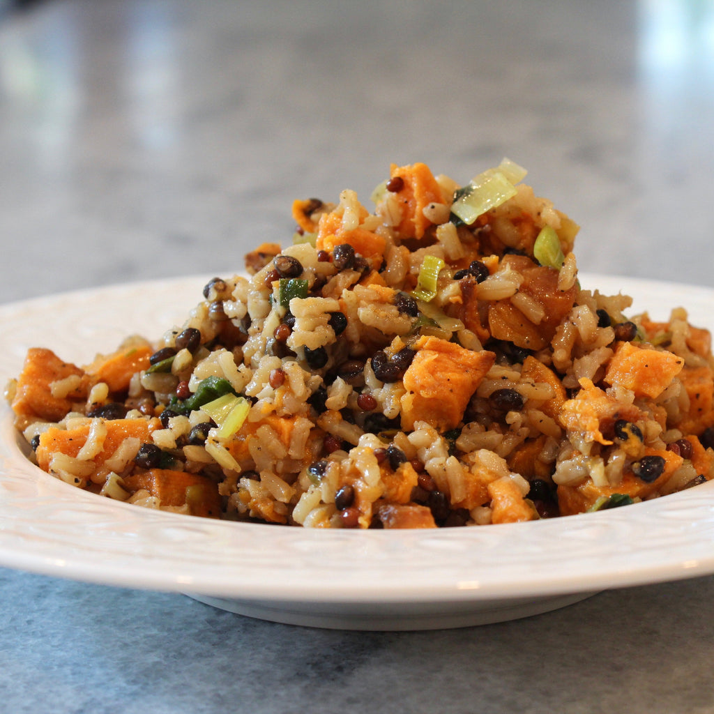 Brown Rice with Black Barley & Butternut Squash Catering Bowl