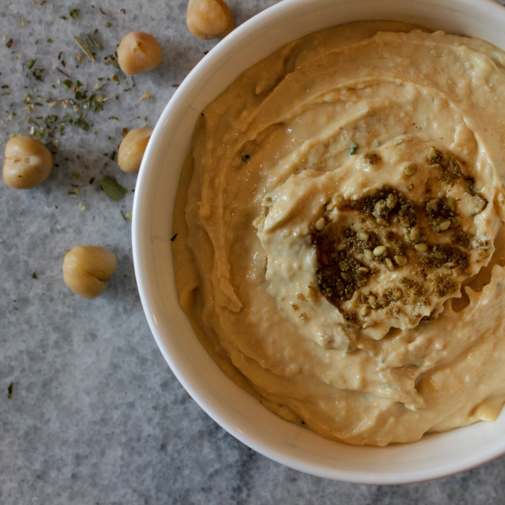 Organic Za'atar Hummus Catering Bowl