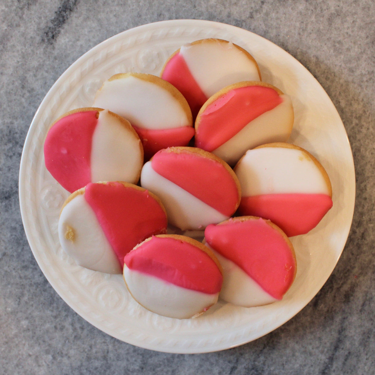 Pink & White Cookies