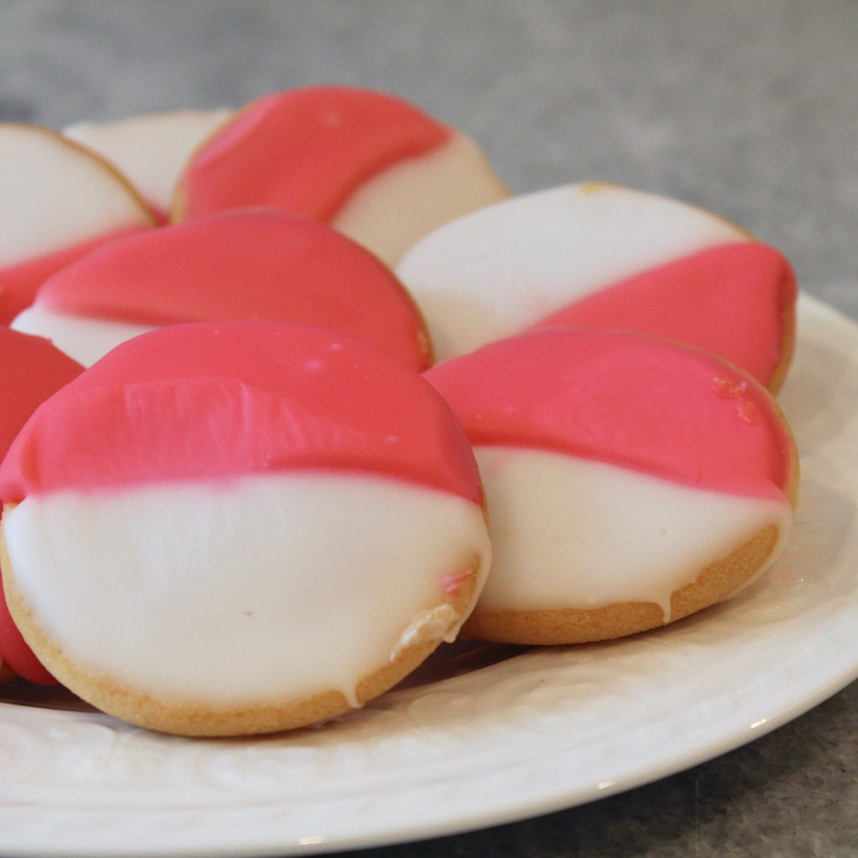 Pink & White Cookies