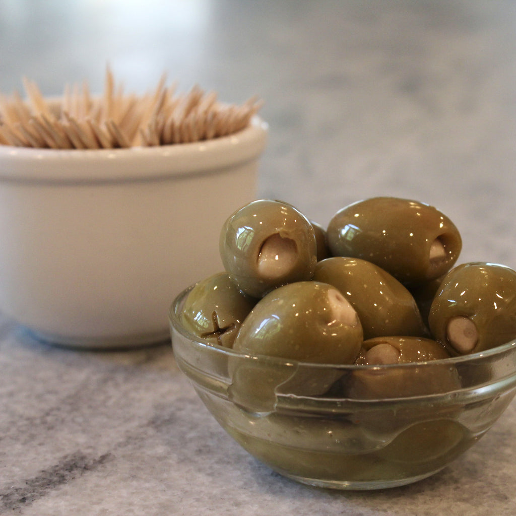 Green Olives Stuffed with Garlic