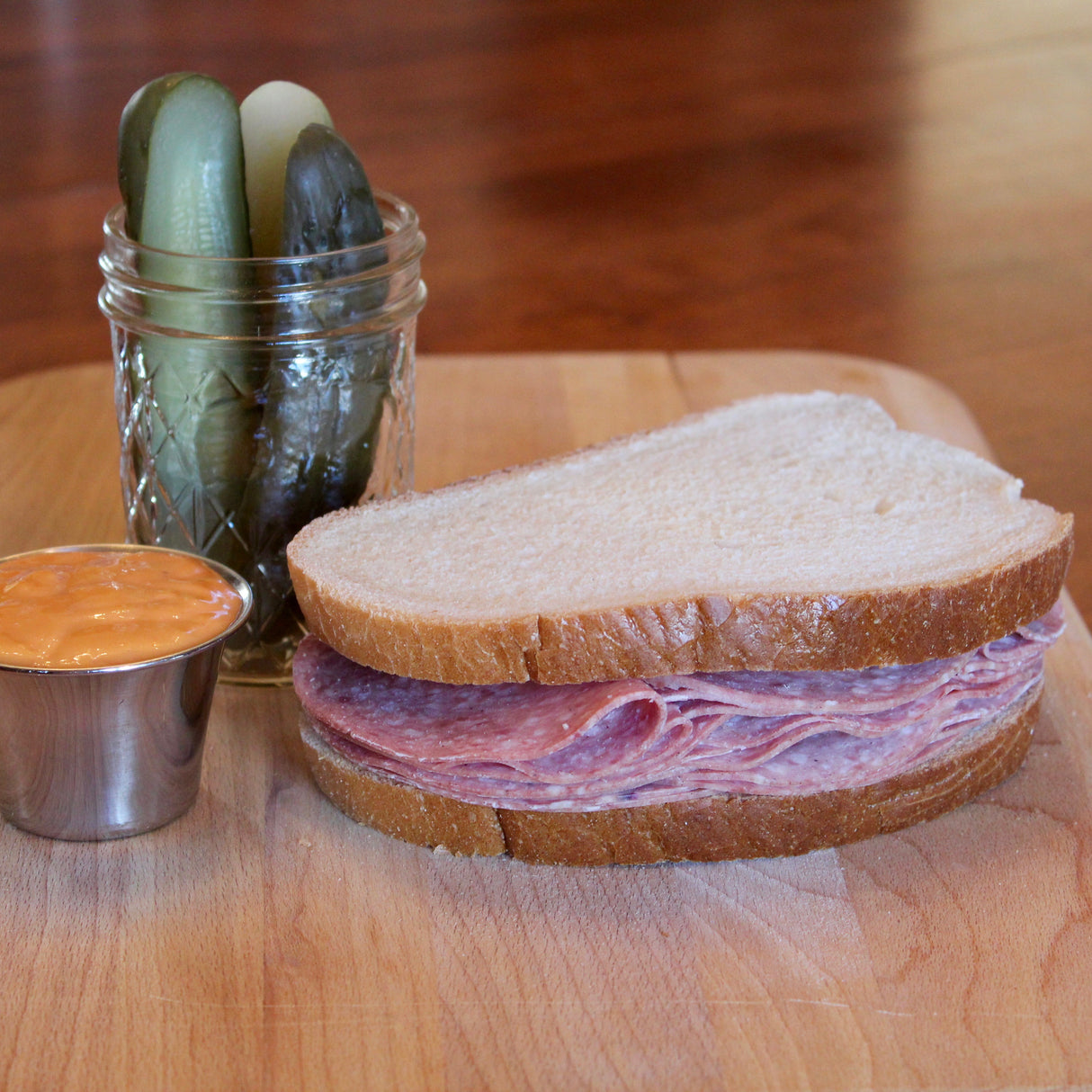 Salami on Seedless Rye