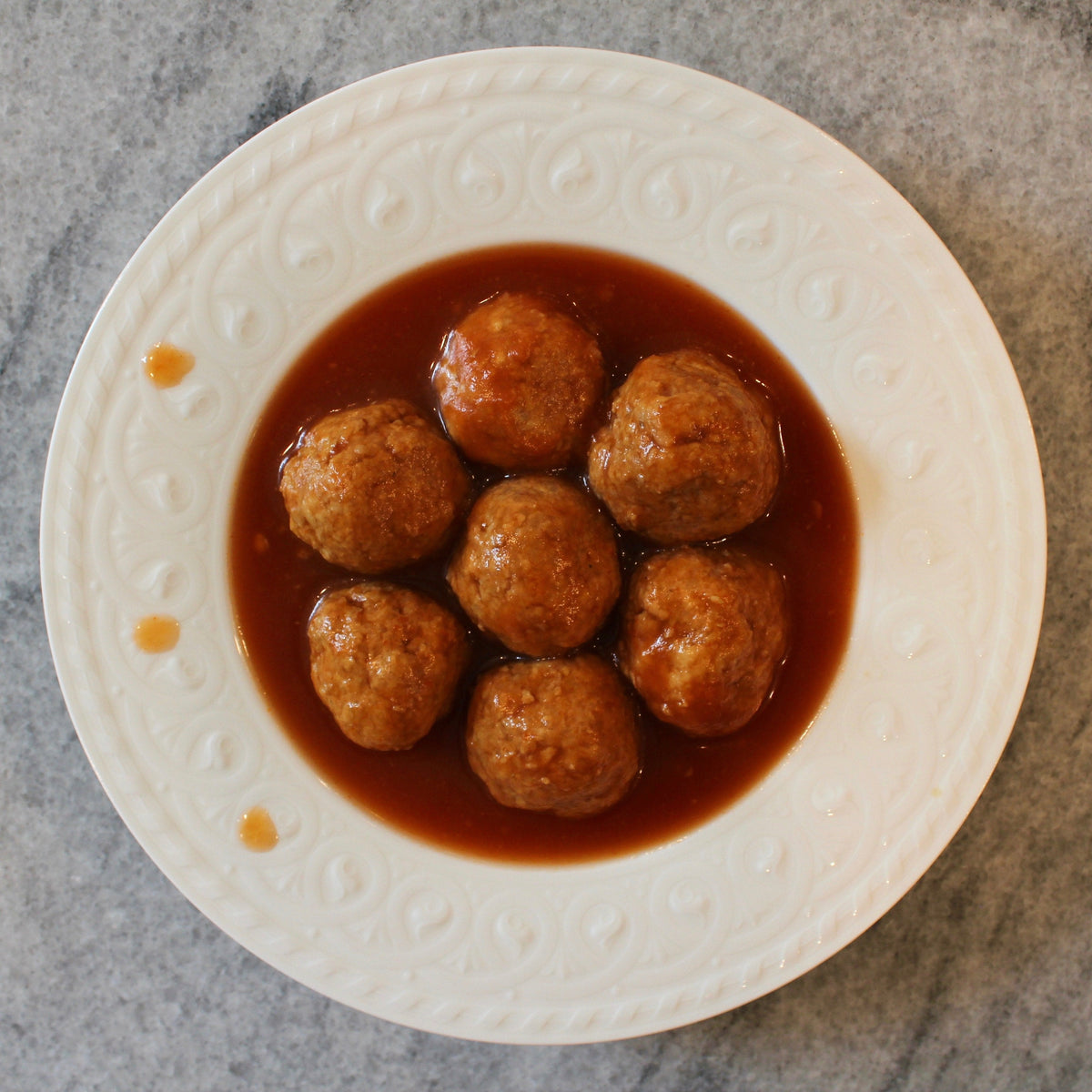 The KMP Kosher for Passover Sweet & Sour Turkey Meatballs The
