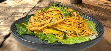 Plate of prepared kosher food