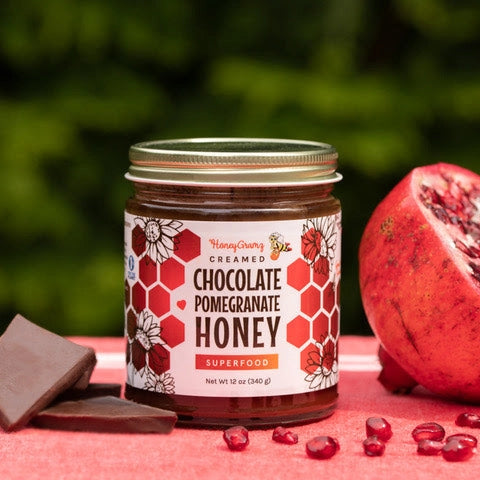 HoneyGramz Chocolate Pomegranate Honey