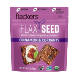 Flackers Organic Flax Seed Crackers, Cinnamon & Currant