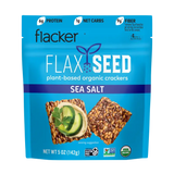 Flackers Organic Flax Seed Crackers, Sea Salt