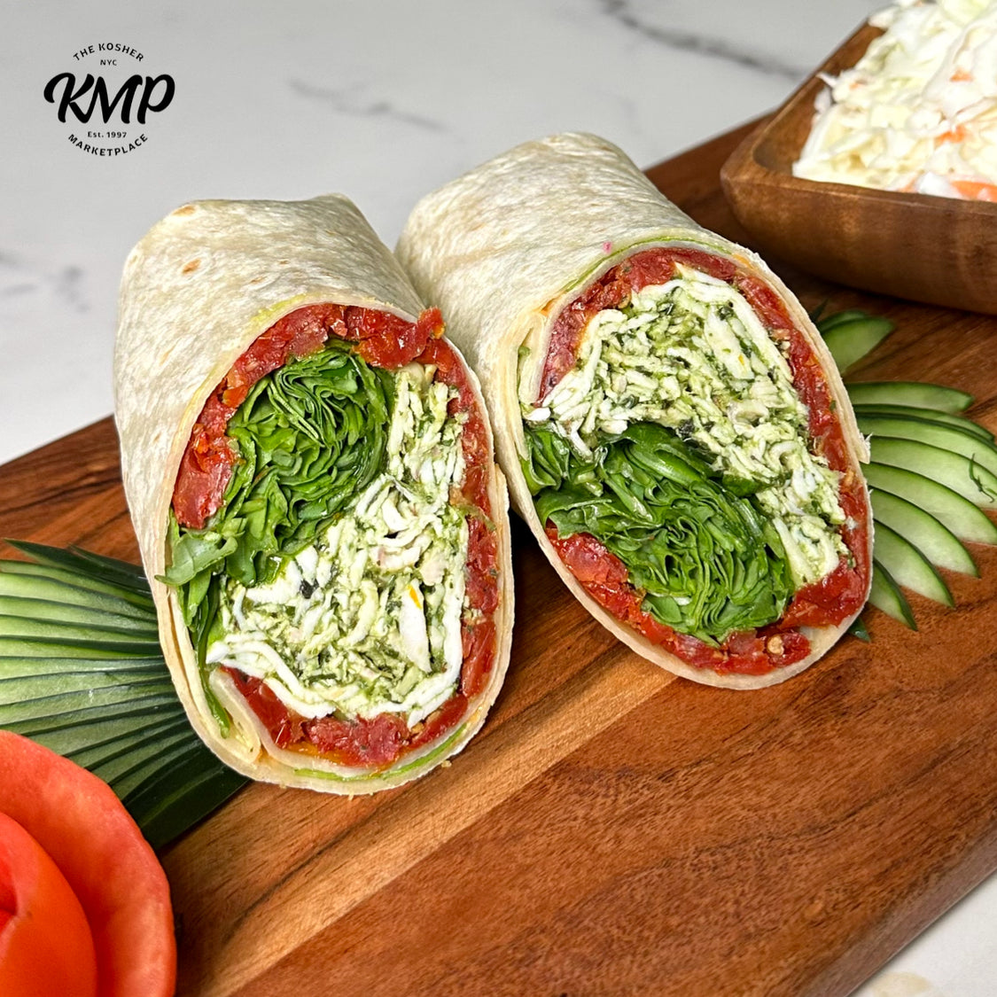 Tuscan Pesto Chicken Wrap