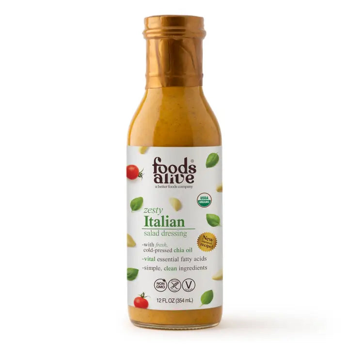 Foods Alive Zesty Italian Salad Dressing - Organic