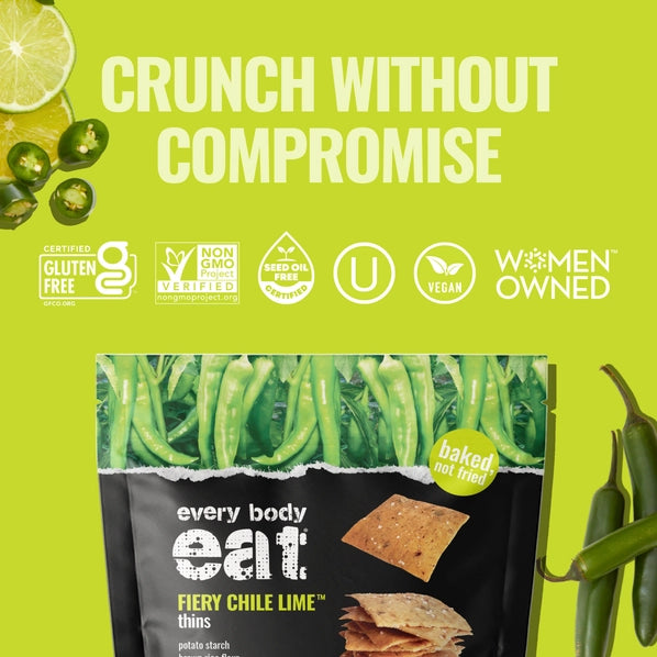 Every Body Eat Fiery Chile Lime Snack Thins