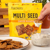 Flackers Multi Seed Crackers, Cheeze-Pleaze