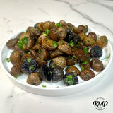 Crispy Truffled Marble Potatoes with Rosemary Salt