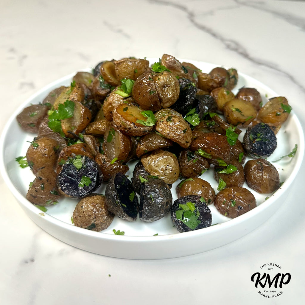 Crispy Truffled Marble Potatoes with Rosemary Salt