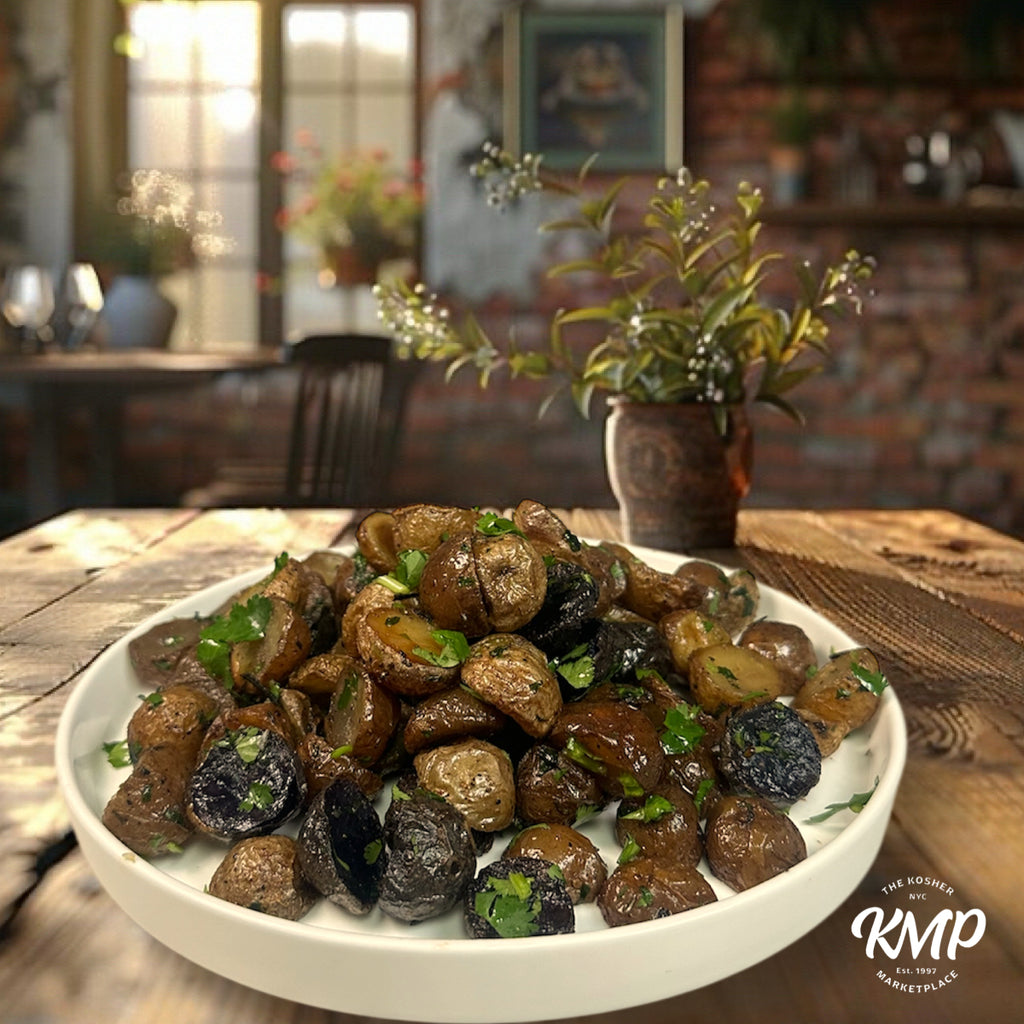 Crispy Truffled Marble Potatoes with Rosemary Salt