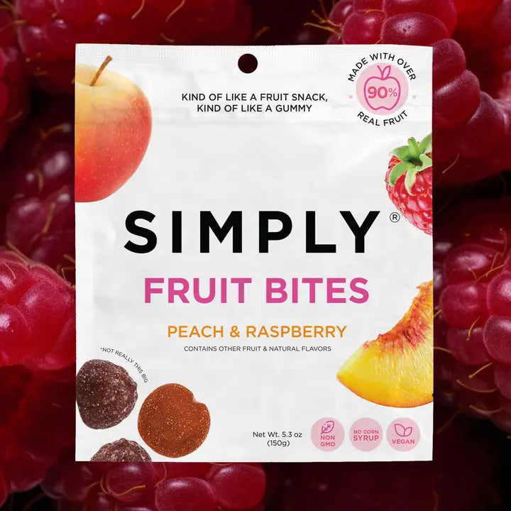 SIMPLY Fruit Bites - Peach Raspberry