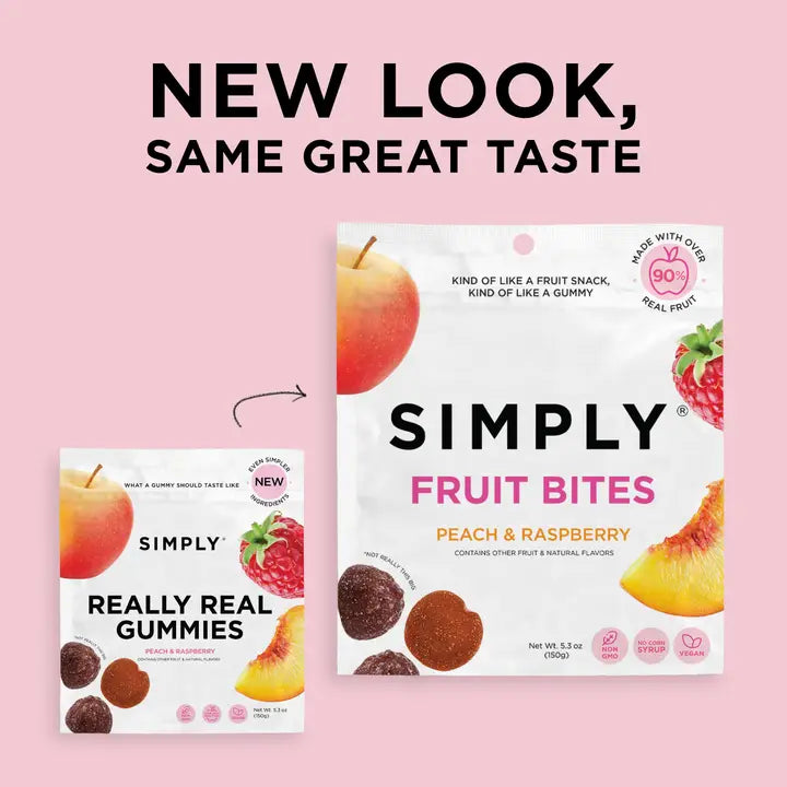 SIMPLY Fruit Bites - Peach Raspberry
