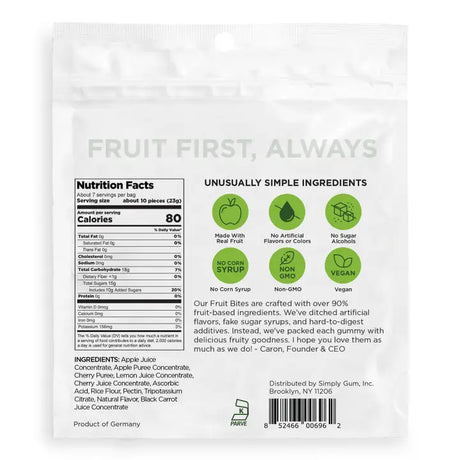 SIMPLY Fruit Bites - Sour Apple & Cherry