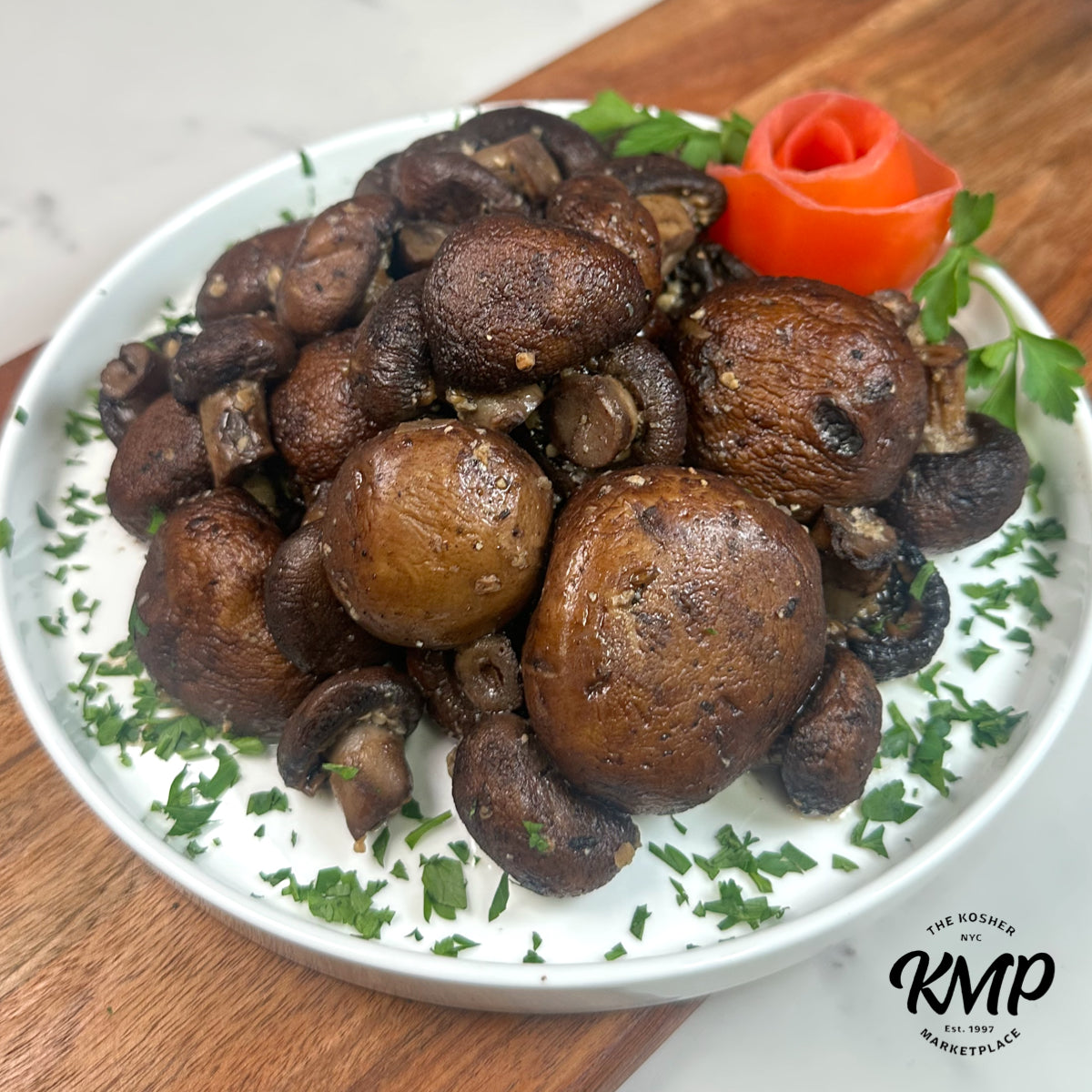 Garlic-Herb Grilled Mushrooms