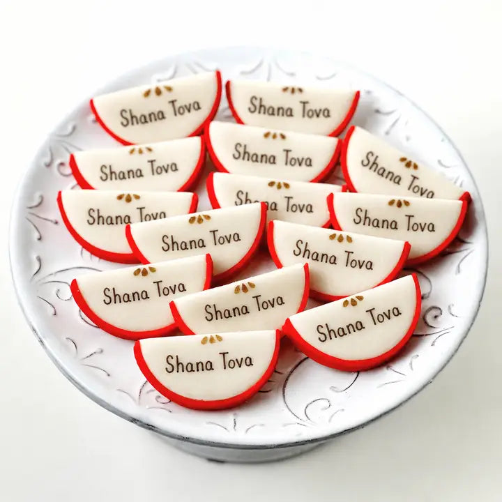 Marzipops Gourmet Marzipan Rosh Hashanah Shana Tova Apple Place Cards