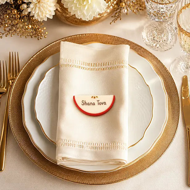 Marzipops Gourmet Marzipan Rosh Hashanah Shana Tova Apple Place Cards