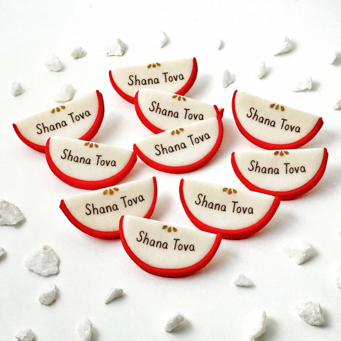 Marzipops Gourmet Marzipan Rosh Hashanah Shana Tova Apple Place Cards